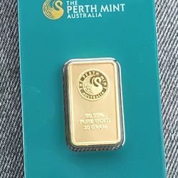20g 99.9 Gold Bar Certified