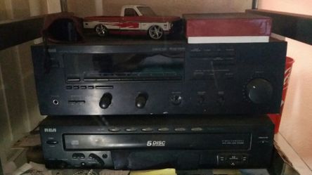 Amp and 5 disc player