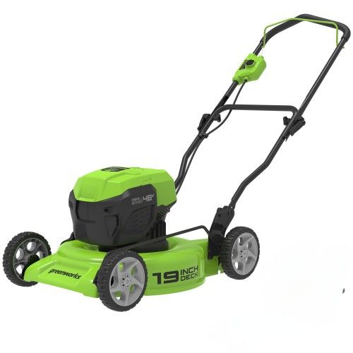 greenworks 48V 19 brushless cordless lawn mower TOOL ONLY NO BATTERIES