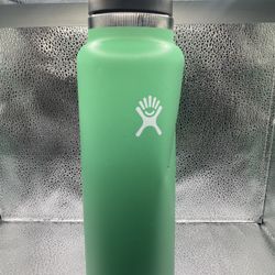 Hydro Flask 40 oz Water Bottle Stainless Steel Wide Mouth Straw Spearmint Green