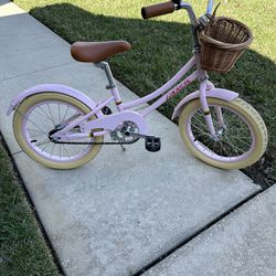 ACEGER Girls Bike with Basket, Kids Bike for 4-6 Years, 14 inch with