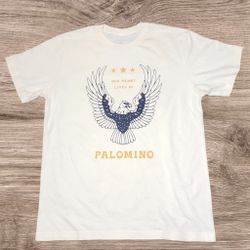 Stagecoach Palomino Tent Official Tee Shirt Medium Cream