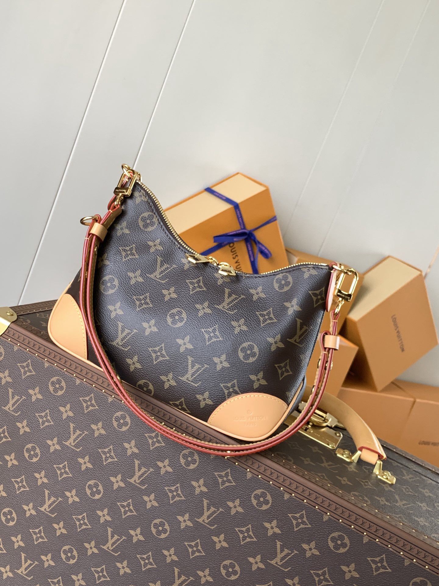 Louis Vuitton Classic old flower black girl's bag