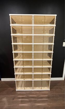 Brand New 9-Tier Modern Shoe Storage Cabinet With Clear Display Magnetic Doors