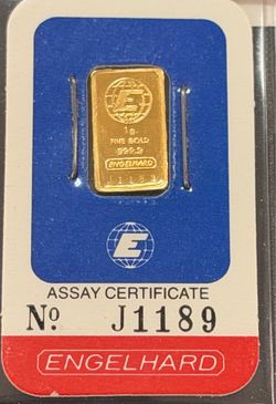1g gold bar
