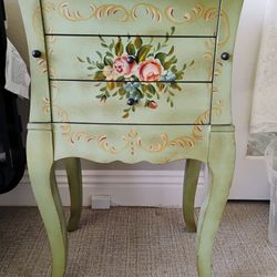 Venetian style jewelry cabinet with mirror