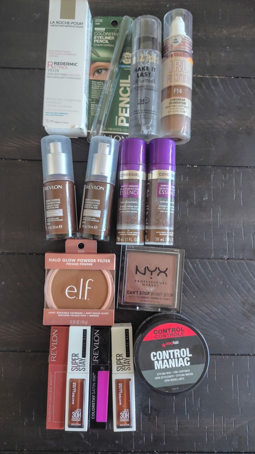 Women makeup products Revlon CoverGirl elf