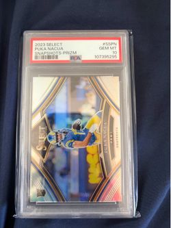 2023 panin select snapshots prizm silver puka nacua psa 10