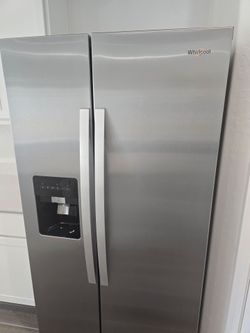 Brand New Whirlpool Stainless Side-by-Side Refrigerator
