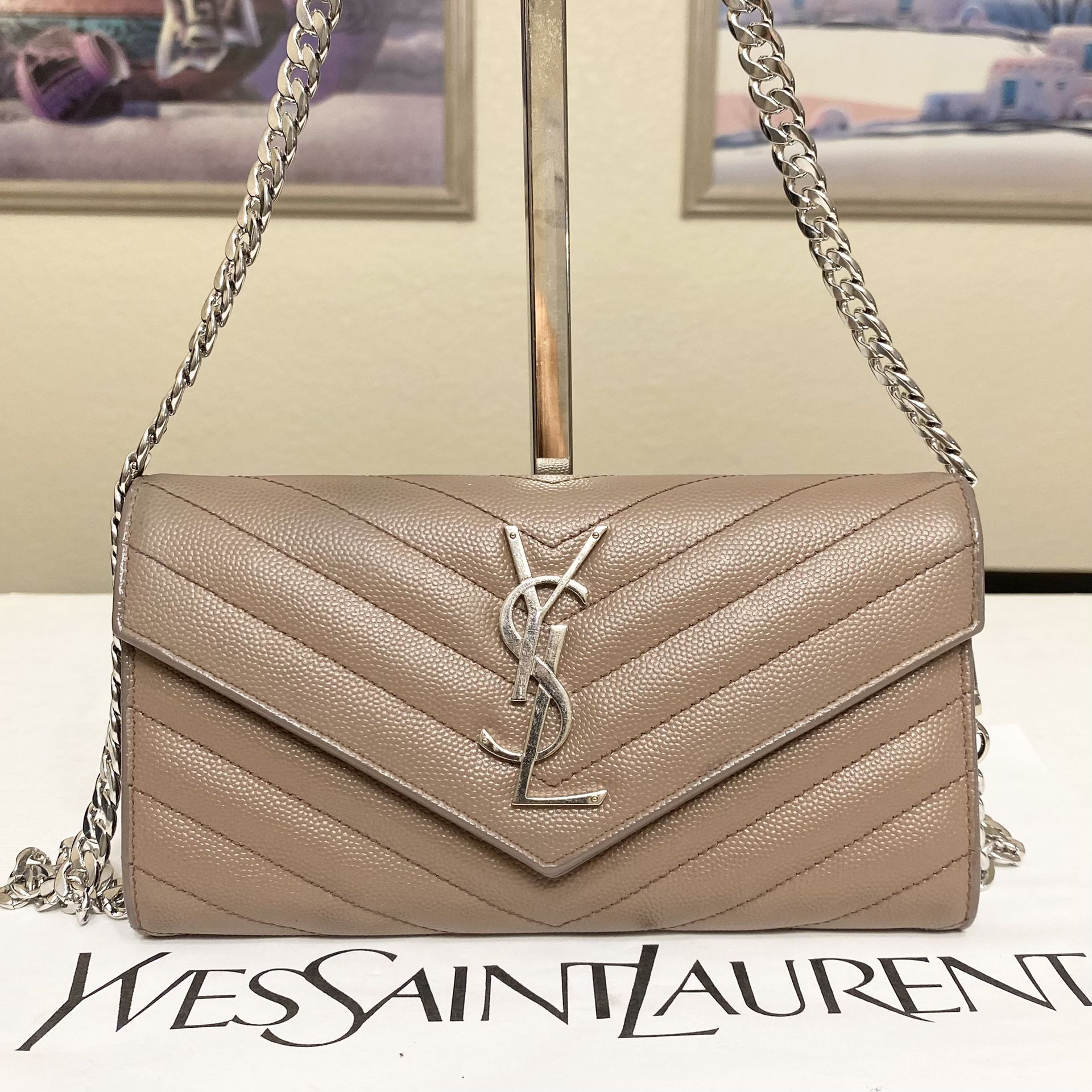 SAINT LAURENT Long Wallet /Crossbody Bag ๐ผ