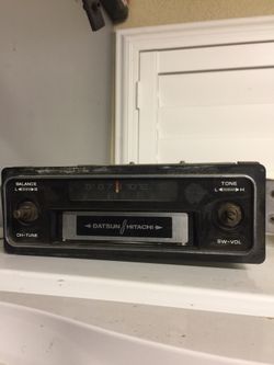 Datsun hitachi 8track for right hand drive JDM came off Datsun 1800 610