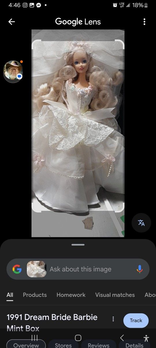 vintage wedding barbie