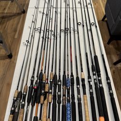 spinning rods/ fishing rods, prices in description