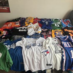 NBA/NFL/MLB Jerseys Men’s Small-Large