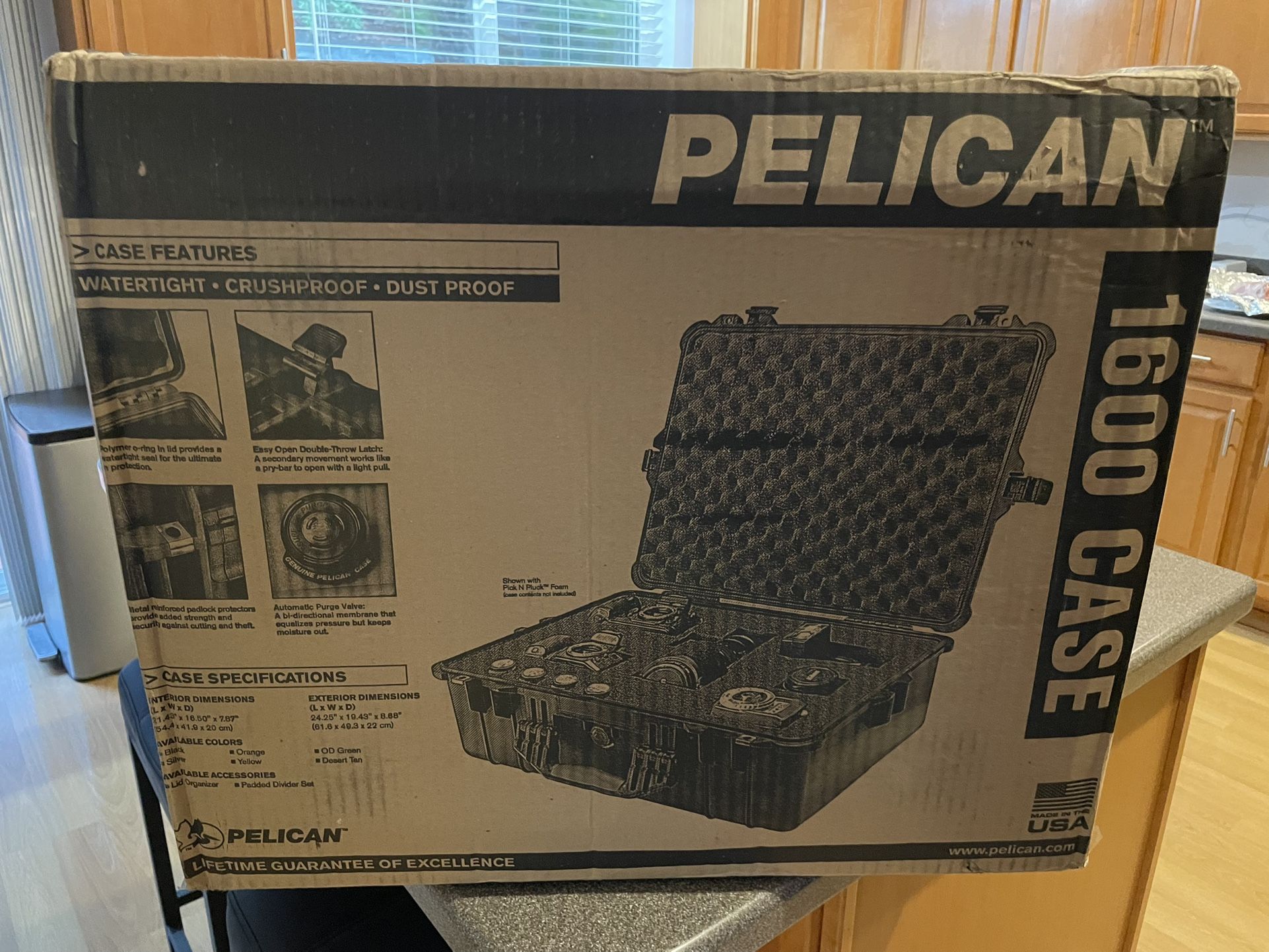 New Pelican 1600 Case