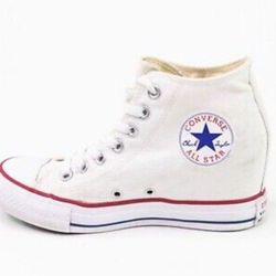 Converse Chuck Taylor All Star Mid Lux Hidden Heel Wedge 547200F Sz 8