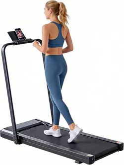 NEWBULIG Walking Pad Treadmill for Home, Lightweight Walk Machine with Remote Control and LED Display, Portable Treadmill Under Desk for Walking, Jogg
