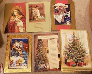 New 60 Christmas and holiday cards with envelopes