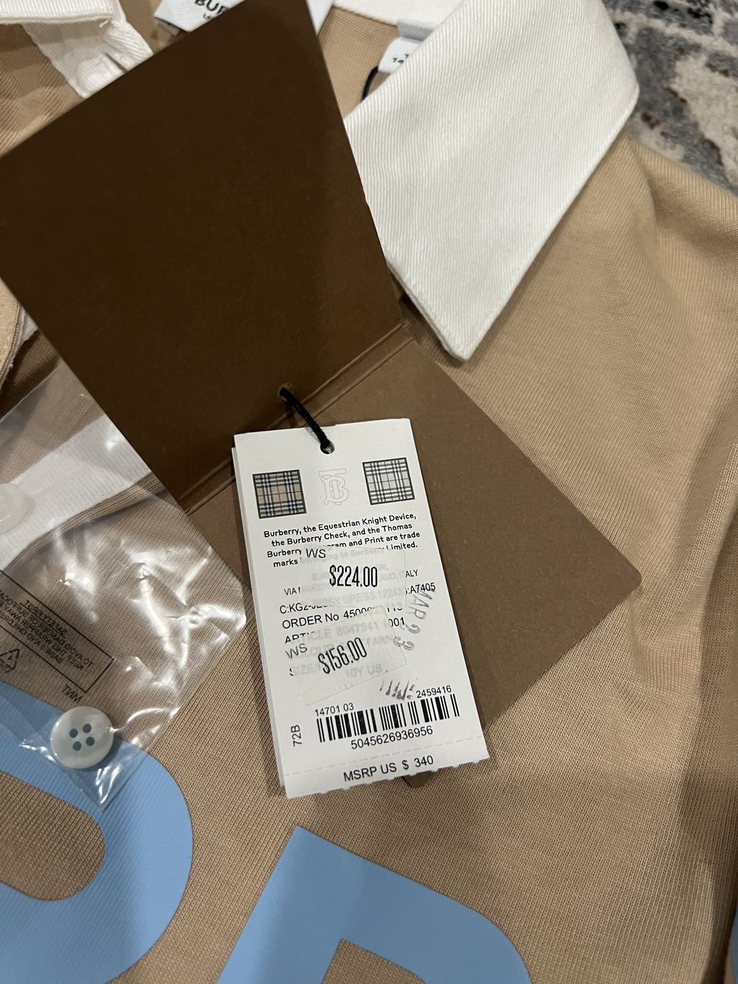 Authentic Burberry Dress Size S/10