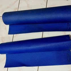 Two Yoga Pilates Exercise Mats