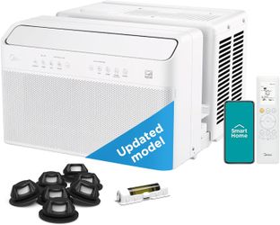 Midea MAW08V1QWT U-Shaped AC Window Air Conditioner 8,000 BTU (Updated)