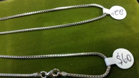 22 sterling silver chains.. $60..Each!!!!
