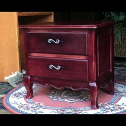 All Solid Wood Queen Anne Style Distressed Look Purple Small Dresser by "White" - 26W x 24H x 16D