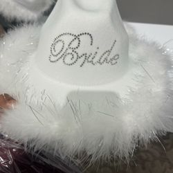 White Bride Cowgirl Hat