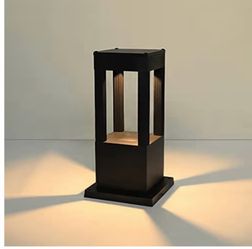 Modern Outdoor LED Post Light - Waterproof