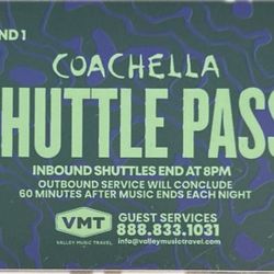 Weekend 1 Any-shuttle Pass Coachella 
