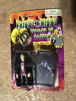 FRIGHT NIGHT FIGURE IN COFFIN KEY CLIP HALLOWEEN DRACULA AGGLO 2001