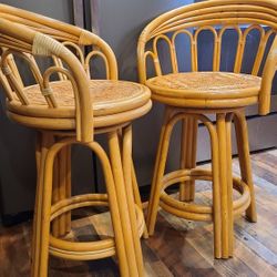 Rattan Wicker Counter Stools