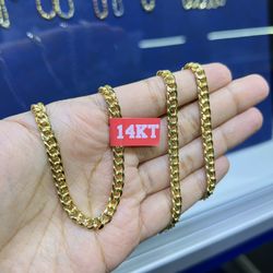 14K Miami Cuban Chain 5MM 24"