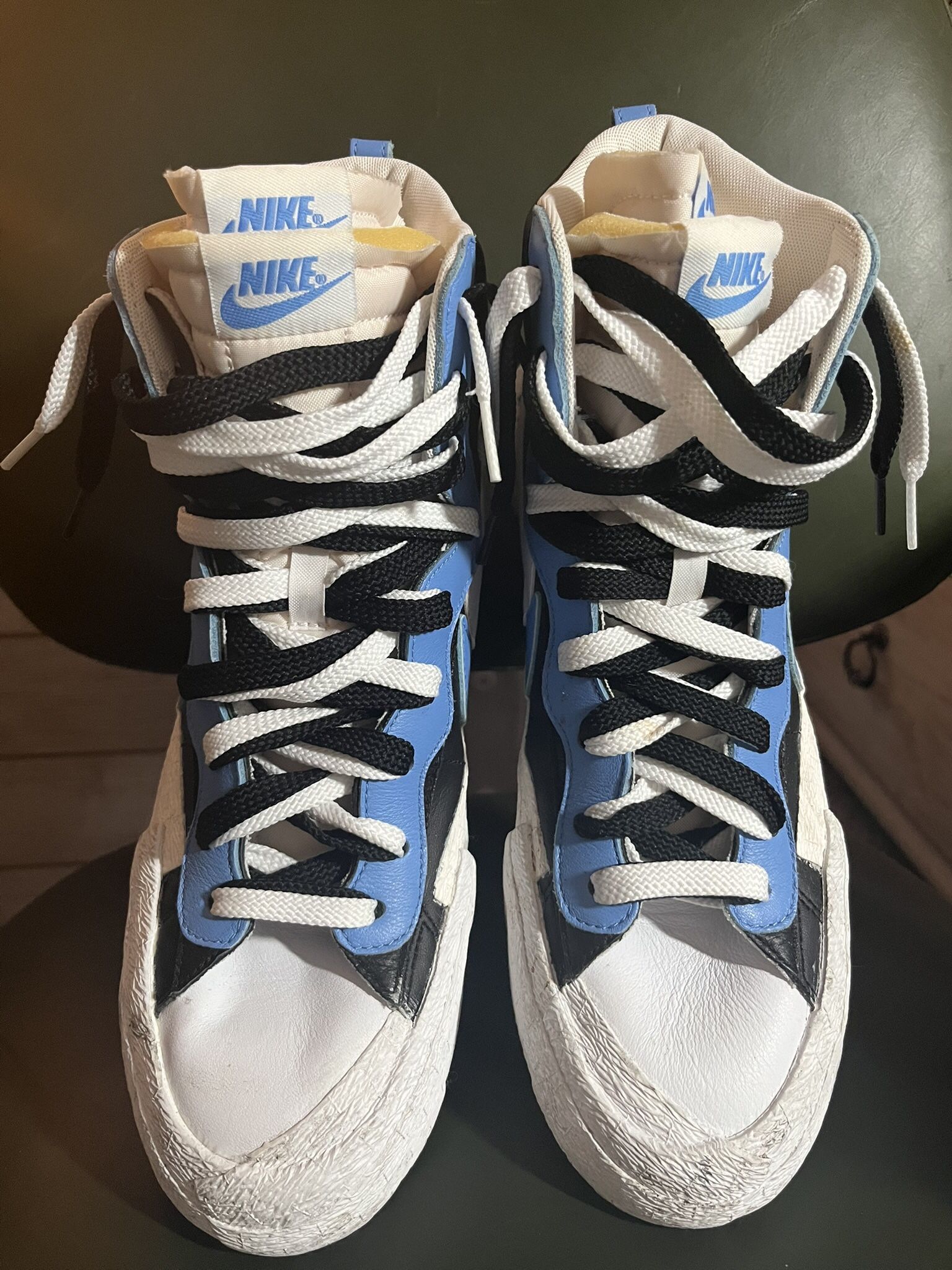 Sakai X Nike Blazer Mid Black Blue Size 10 NEW $50