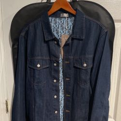 Dior Jean Jacket Monogram Imprint