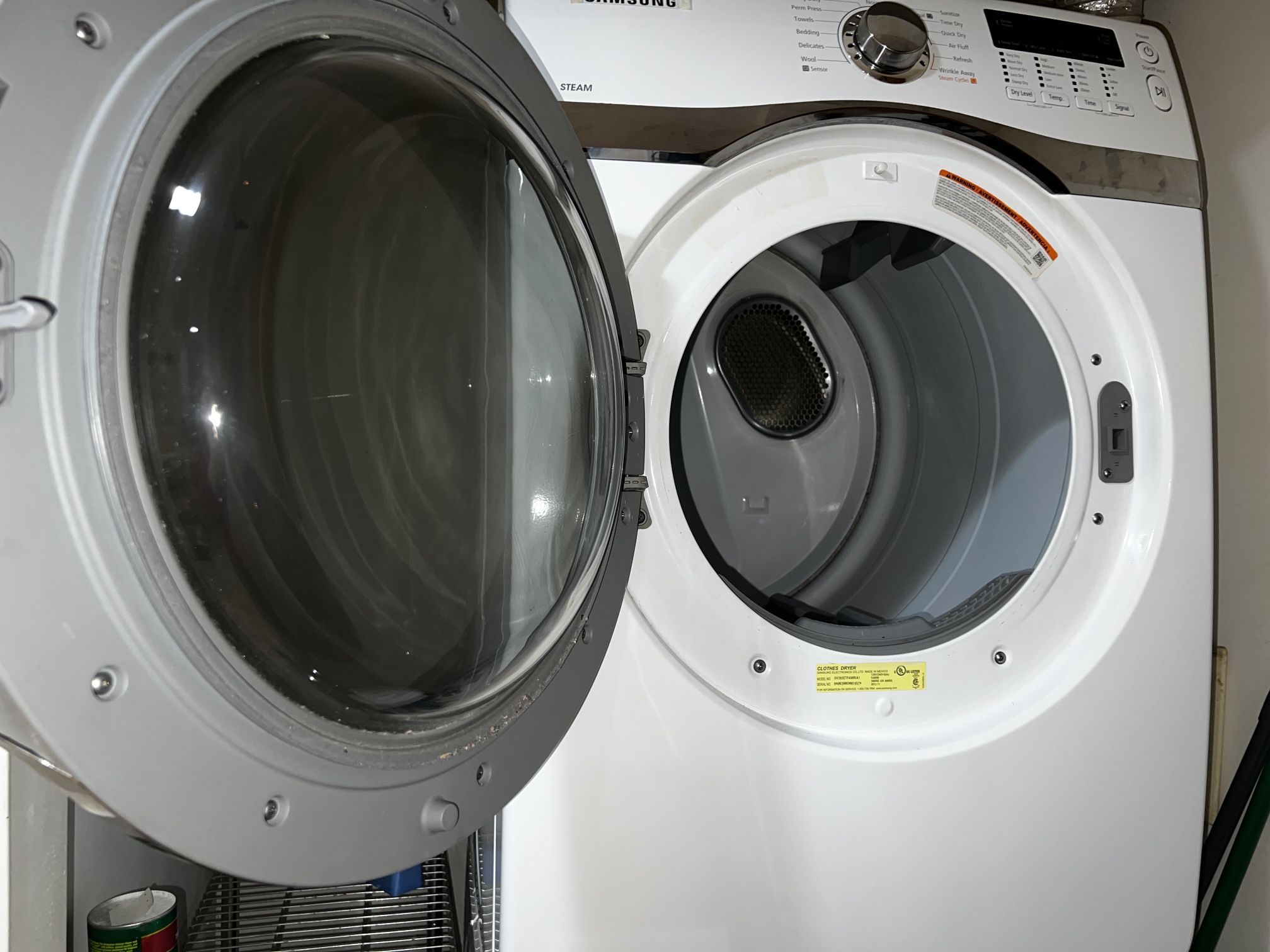 7.5 cu. ft. Stackable Vented Electric Dryer with Sensor Dry in White