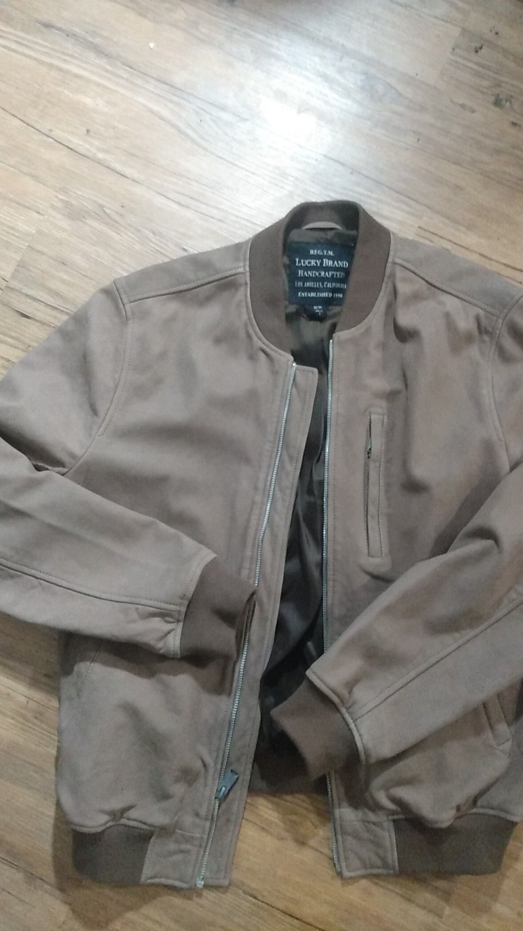 Lucky Brand suede leather jacket