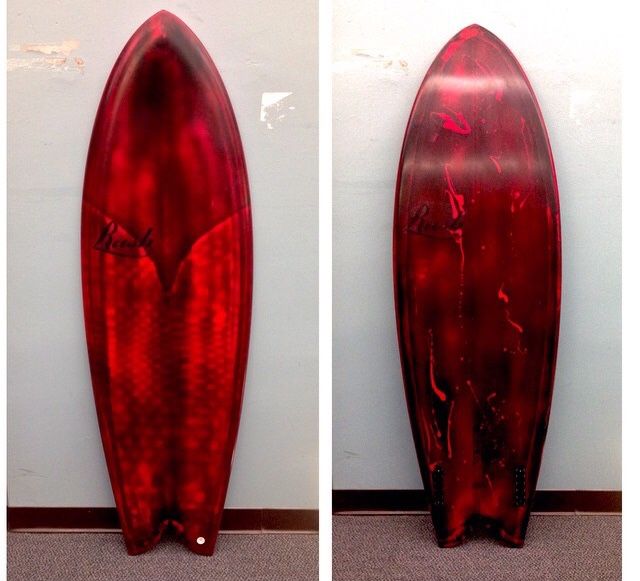 SURFBOARD - Rush Custom Shaped Fish Twin Fin