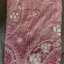 New Pink Georgette Sari With Zardousi Embroidery Work & Matching Blouse