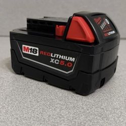 Milwaukee
M18 18V Lithium-Ion REDLITHIUM 5.0 AH BATTERY 