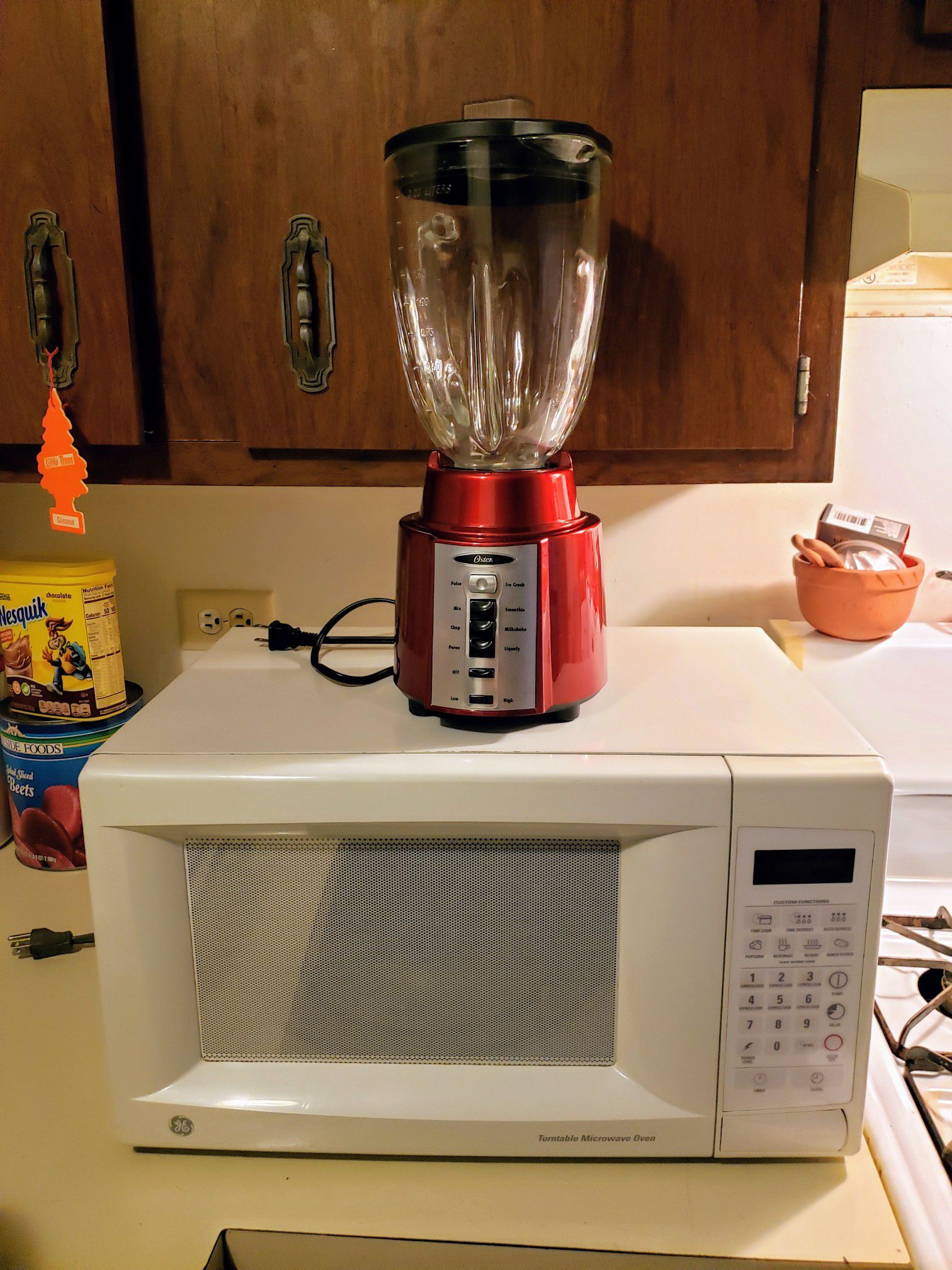 Blender and microwave