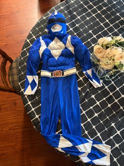 Boys blue power ranger costume Halloween