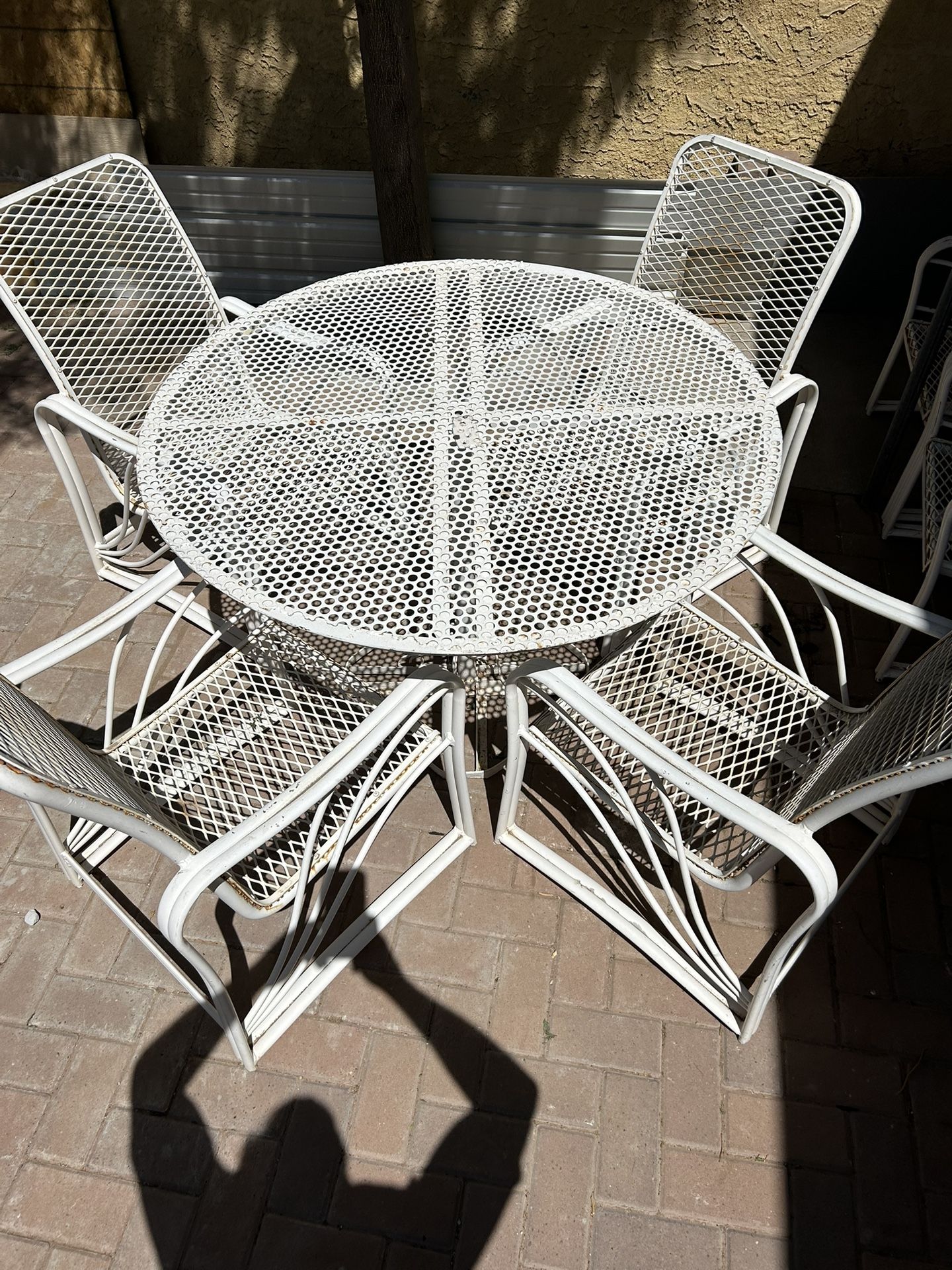 Metal Table And Chairs