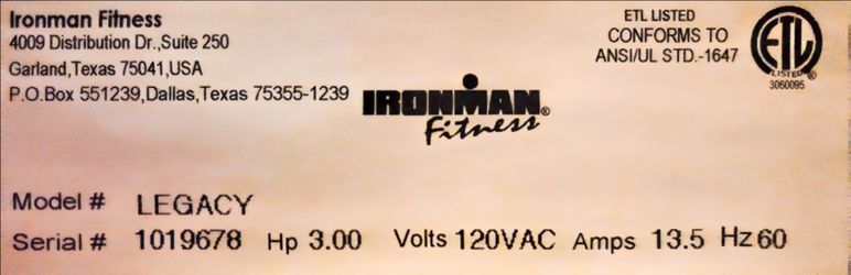 Ironman Fitness Treadmill
