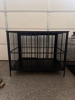 Furniture style large dog crate