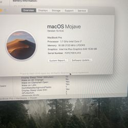 MacBook Pro A2159 i7 2019