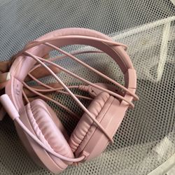 Pink Headphones With Mic