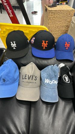 Lot of 7 Mixed Baseball Caps