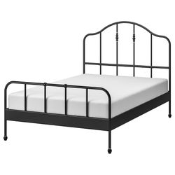 Queen Ikea bedframe (memory foam mattress included)