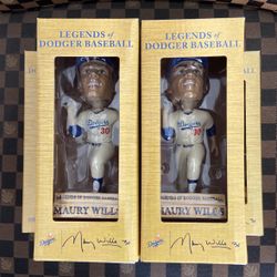 Maury Wills Bobble Head Dodgers Bobblehead Dodger SGA